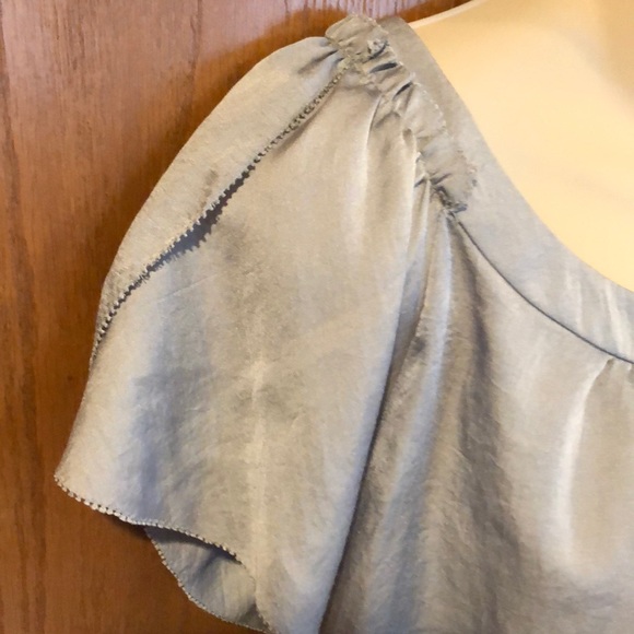 LOFT, Gray Cap Sleeve Top, NWOT, Large - Picture 3 of 6